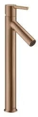 AXOR-HG-AXOR-Starck-Einhebel-Waschtischmischer-250-mit-Hebelgriff-fuer-Waschschuesseln-mit-Ablaufgarnitur-Brushed-Red-Gold-10103310 gallery number 1
